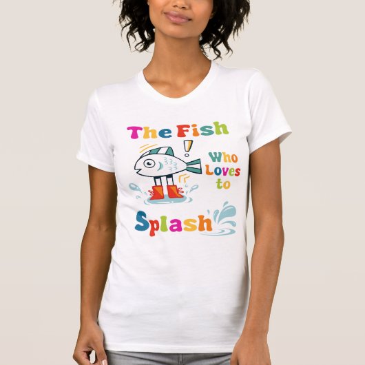 Der Fisch, der Lieben zu spritzen T-Shirt (Vorderseite)