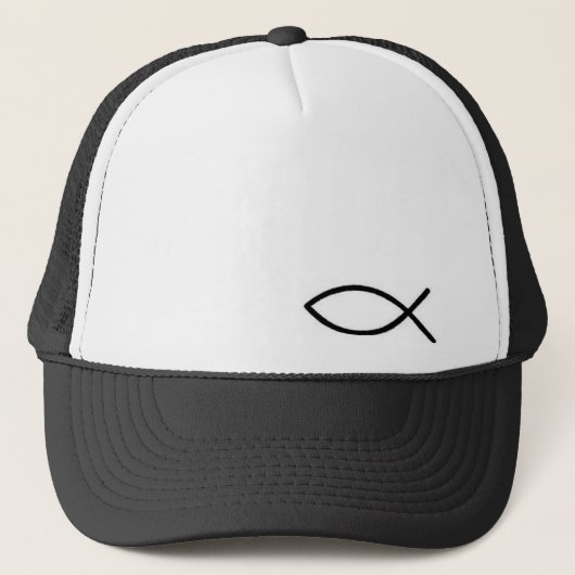 Der Fisch-Hut Truckerkappe (Vorderseite)