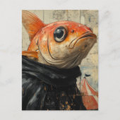 Der Fisch im Zirkus Postkarte (Vorderseite)