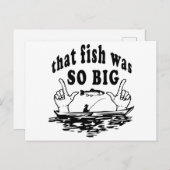 "Der Fisch war so groß." Postkarte (Vorne/Hinten)