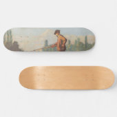 Der Fischer (Angeln im Freien) (Fluss) Skateboard (Horizontal)