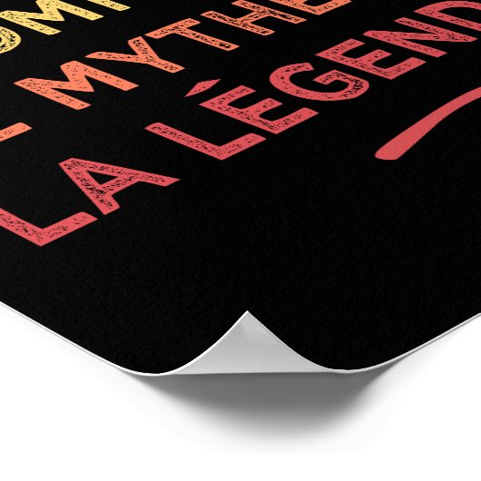 Der Fischer der Mensch Poster (Ecke)