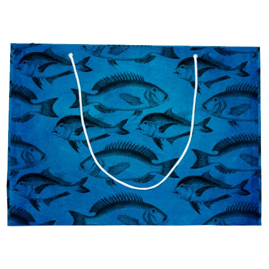 Der Fischer-Fischen-Ruhestand des Vaters Große Geschenktüte (Rückseite)