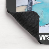 Der Fischer Gemälde von Alfred Fox Mousepad (Ecke)