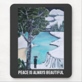 Der Fischer Gemälde von Alfred Fox Mousepad (Vorne)