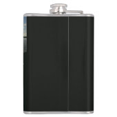 Der Fischer . Glückliches Angeln Flachmann (Rückseite)