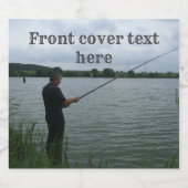 Der Fischer im Abend Bierflaschenetikett (Einzelnes Label)