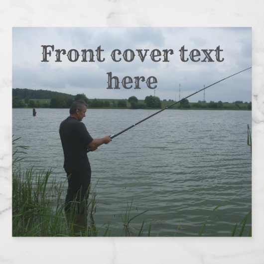 Der Fischer im Abend Bierflaschenetikett (Einzelnes Label)