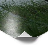 Der Fischer im Abend Fotodruck (Ecke)