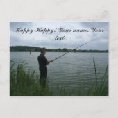 Der Fischer im Abend Postkarte (Vorderseite)