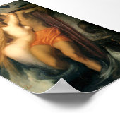 Der Fischer und der Syren | Frederic Leighton Poster (Ecke)