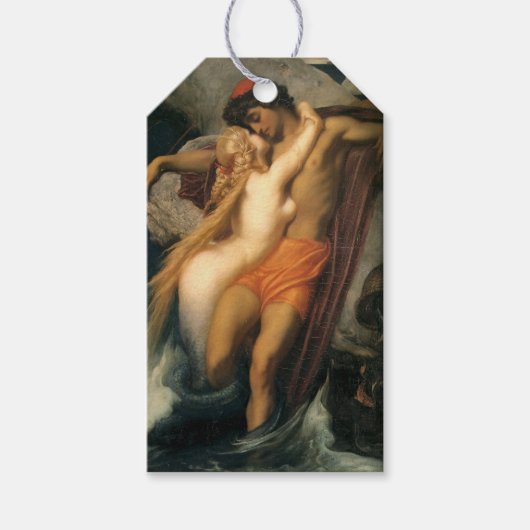 Der Fischer und der Syren (von Frederic Leighton) Geschenkanhänger (Vorderseite)