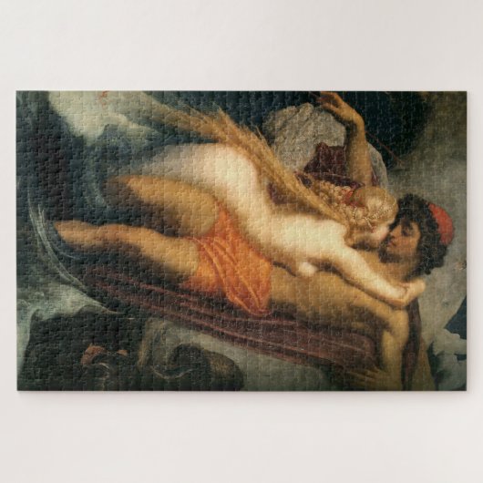 Der Fischer und der Syren (von Frederic Leighton) Puzzle (Horizontal)
