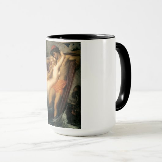 Der Fischer und der Syren (von Frederic Leighton) Tasse (VorderseiteRechts)