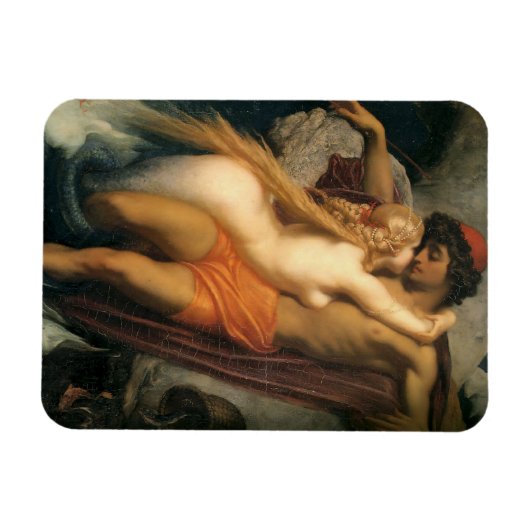 Der Fischer und die Siren [Frederic Leighton] Magnet (Horizontal)