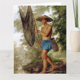 Der Fischer von Sacag Fine Art Greetings Card Karte