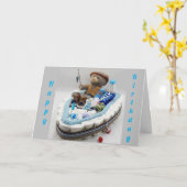 DER FISCHEREIBÄRM WÜNSCHT, DASS SIE SICH FREUEN *1 KARTE (Gelbe Blume)