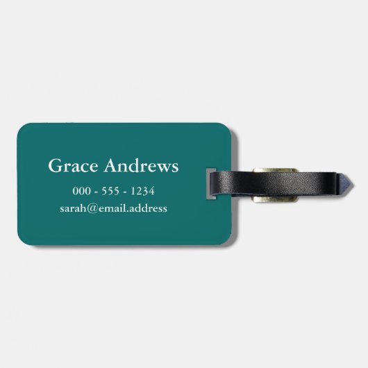 Der FischeWhisperer Gepäckanhänger (Rückseite horizontal)