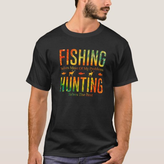 Der Fischfang löst die meisten meiner Probleme bei T-Shirt (Vorderseite)