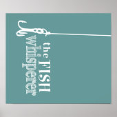 Der Fischflüsterer (anpassbare Farben) Poster (Vorne)