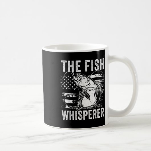 Der Fischflüsterer Us Flagge Fischen Kaffeetasse (Rechts)