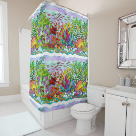 Der Fischgarten Duschvorhang