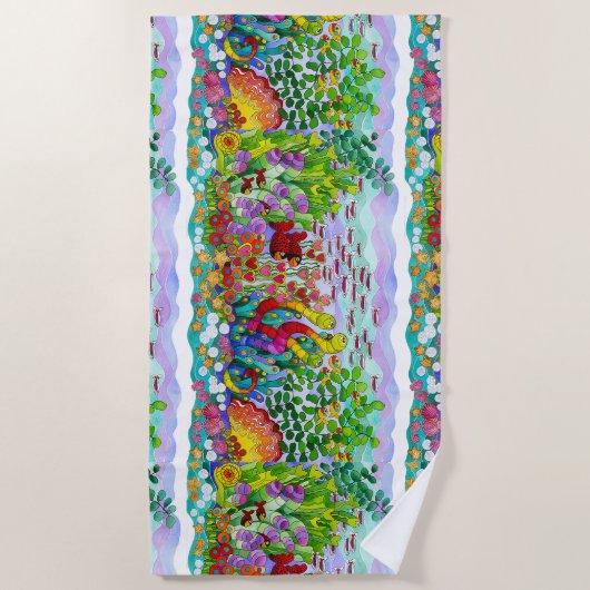 Der Fischgarten Strandtuch (Vorderseite)