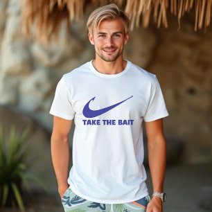 Der Fischhahn nimmt die Köder-Fischer-Kernland- T-Shirt