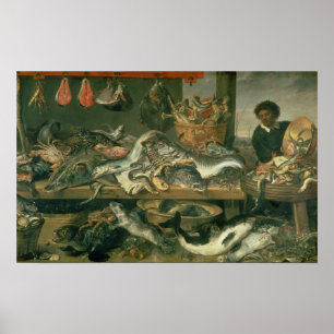 Der Fischmarkt 1618-21 Poster
