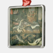 Der Fischmarkt, 1618-21 Silbernes Ornament (Links)
