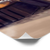 Der Fischmarkt auf Gammel Strand Poster (Ecke)