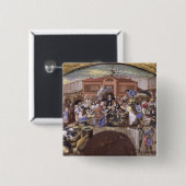 Der Fischmarkt bei Les Halles, c.1660 Button (Vorne & Hinten)
