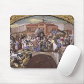 Der Fischmarkt bei Les Halles, c.1660 Mousepad (Mit Mouse)