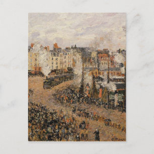 Der Fischmarkt, Dieppe von Camille Pissarro Postkarte