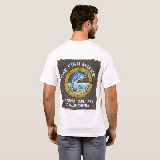 Der Fischmarkt - Marina del Rey CA T-Shirt (Schwarz voll)