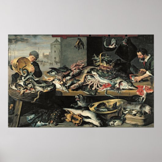 Der Fischmarkt Poster (Vorne)