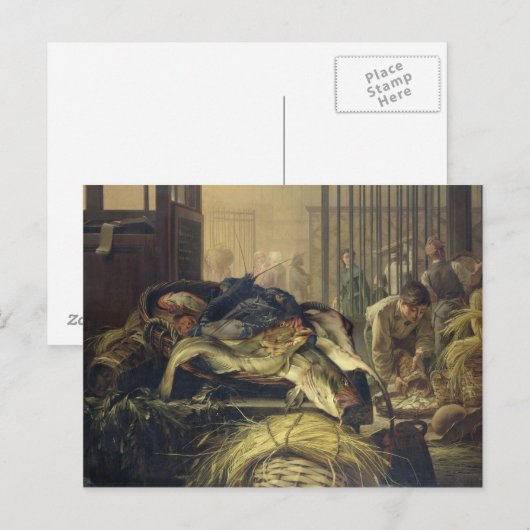 Der Fischmarkt Postkarte (Vorne/Hinten)