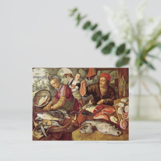 Der Fischmarkt Postkarte (Stehend Vorderseite)