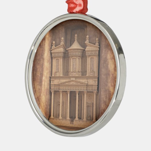 Der Fiskus von PETRA, Jordanien Silbernes Ornament (Links)