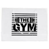 Der Fitnessraum Große Geschenktüte (Rückseite)