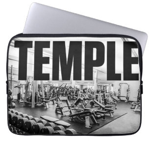 Der Fitnessraum ist mein TEMPEL - Bodybuilding Mot Laptopschutzhülle