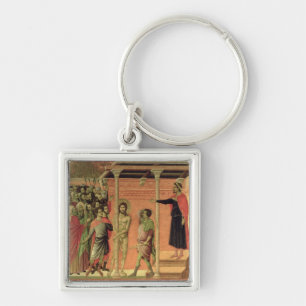 Der Flagellation, vom Maesta Altarpiece Schlüsselanhänger