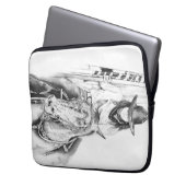 Der Flaggenträger Laptopschutzhülle (Vorderseite Links)
