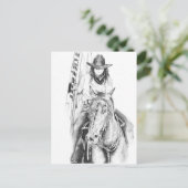 Der Flaggenträger Postkarte (Stehend Vorderseite)