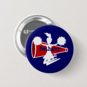 Der Flair-Knöpfe der Cheerleader Button (Vorne & Hinten)