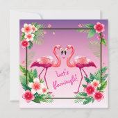 Der Flamingle-Valentinstag des lassend Feiertagskarte (Vorderseite)