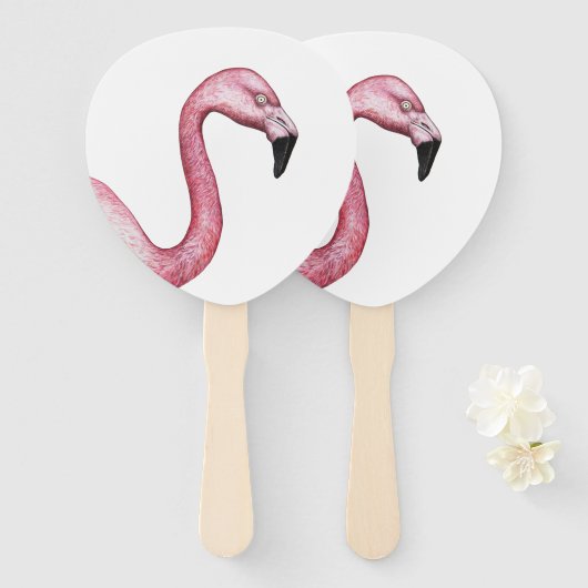 Der Flamingo Fächer (Vorne und Hinten)