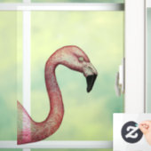 Der Flamingo Fensteraufkleber (Zuhause)