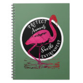 Der Flamingo-Hüter Notizblock (Vorderseite)