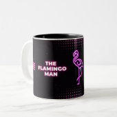 Der Flamingo Man & Lady Rosé Zweifarbige Tasse (Vorderseite Links)